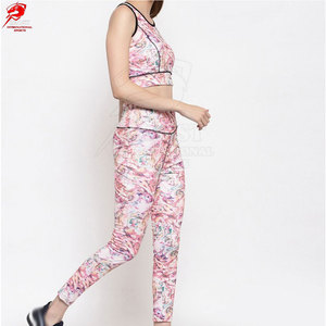 Stylish Wears Yoga Set For Fashionable Fitness Wear Colors <b>Seamless</b> <b>Leggings</b> And Top Set In Wholesale - Product Image 2