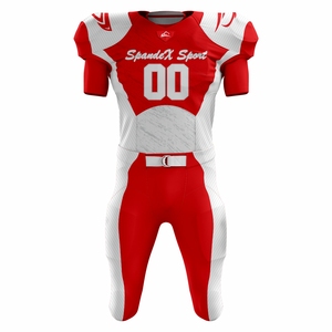Ropa de equipo de fútbol americano de alta calidad personalizable, camisetas cortas transpirables para verano, opciones de talla grande disponibles impresas - Product Image 1