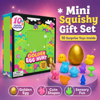 Calendrier de l'Avent Squishy : Compte à rebours de 24 jours, Jouets anti-stress TPR, Mini Squishies, Boîte mystère, Cadeau fantaisie pour adultes et enfants, Vente en gros