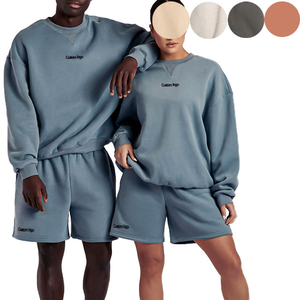 Sweats à capuche imprimés personnalisés ensemble court deux pièces vêtements pour hommes survêtement sweat-shirts à capuche pour femmes pulls jogging - Product Image 5