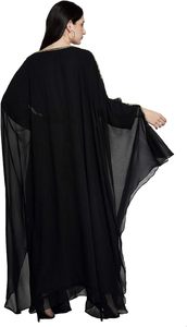 ชุดคลุมยาวอาบายาใส่ในงานแต่งงานทำจากผ้าอาหรับชุดประดับด้วยลูกปัดสำหรับงานปาร์ตี้ชุดนอนสไตล์อาหรับปักความยาวพื้นมีสไตล์ - Product Image 2