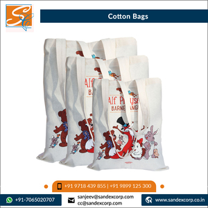 100% meilleure qualité vente chaude luxe imprimé motif 100% coton sacs à provisions à vendre en gros en Inde - Product Image 6