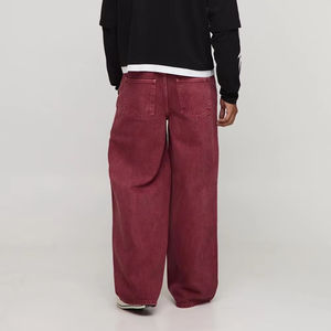 กางเกงยีนส์ทรงหลวมสำหรับผู้ชายผ้าฝ้าย100% สไตล์วินเทจสำหรับฤดูใบไม้ผลิฤดูใบไม้ร่วง - Product Image 1