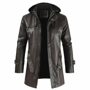 Chaquetas de Cuero, Nueva Tendencia 2026, Impermeables, de Doble Cara, Cuello Alto, Casuales, Servicio OEM, Personalizadas, para Hombre, Invierno - Product Image 3