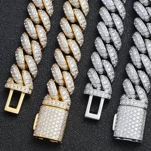 Cadena Cubana de Lujo con Moissanita VVS Certificada por GRA, Joyería Fina Personalizada, Collar Iced Out para Hombre, Regalo Premium al por Mayor - Product Image 4