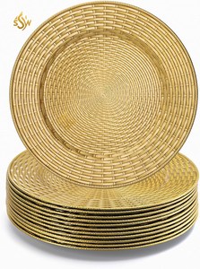 Chargeur en rotin au design unique plaqué à la main de forme ronde pour la maison et les ustensiles de cuisine vaisselle sous les assiettes à un prix abordable - Product Image 6