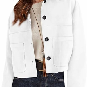 Manteau en jean multicolore personnalisé de grande taille Veste courte et ample Veste en velours pour femmes Nouvelle arrivée la plus vendue - Product Image 3