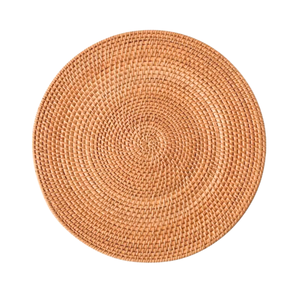 PLACAS DE CARGADOR DE RATTAN PLACEMATS tejidas a mano de primera calidad, resistentes al calor, resistentes al agua, respetuosas con el medio ambiente para su mesa de comedor - Product Image 1