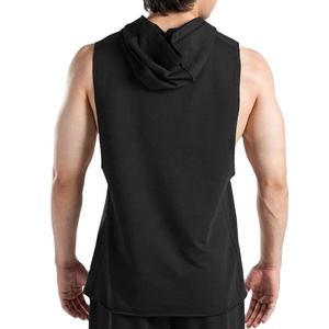 Chaleco Deportivo de Diseño Urbano 100% Algodón, Top de Verano para Entrenamiento, Culturismo, Ropa Deportiva, Chaleco con Capucha - Product Image 3