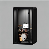 Cabine insonorisée acoustique silencieuse pour podcast et pratique musicale, studio d'enregistrement portable, cabine d'isolation sonore