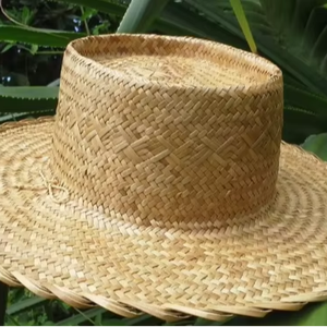 Stylish and durable <b>straw</b> <b>hats</b> made from natural fibers suitable for both casual wear and commercial use - Product Image 1