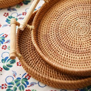 Vietnam Rattan <b>Cup</b> Tray - Product Image 4