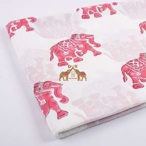 Latest Summer Lightweight Cotton Animal Print Fabric Custom Soft Breathable Material for Girls/Boys Home Decor Bags & Toys - Product Image 2