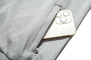 Conjunto de chándal de forro polar por encima de la rodilla para mujer personalizado con Sudadera con capucha y tops cortos para Boutique y Fitness para etiquetas - Product Image 4