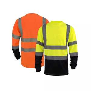 Vêtements de travail sur chantier personnalisés, vêtements de travail à manches longues, polo de sécurité, t-shirt personnalisé avec logo, chemise de travail haute visibilité pour hommes - Product Image 3