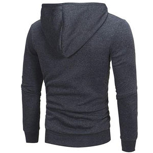 Sudaderas con Capucha Casuales con Cremallera de Diseño Personalizado para Hombre, Sudaderas con Capucha de Forro Polar para Invierno, de Algodón y Poliéster Grueso, Lisas y Teñidas - Product Image 3