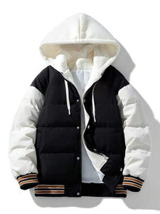 Veste matelassée en toile d'hiver pour homme de la meilleure qualité en provenance du Pakistan, imperméable, couleur et logo personnalisés, veste matelassée à capuche chauffante - Product Image 2