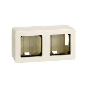 Scatola con superficie avorio per 2 elementi (Simon 27 27821-32) - Product Image 1