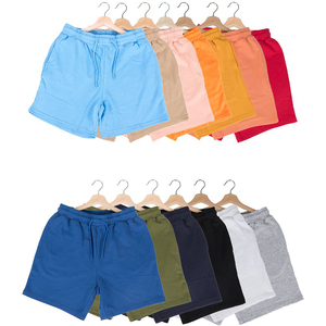 Pantalones cortos informales de playa personalizados para hombre, ropa deportiva para gimnasio de verano, diseño diferente con lona de rizo de poliéster y algodón liso, servicio OEM - Product Image 2