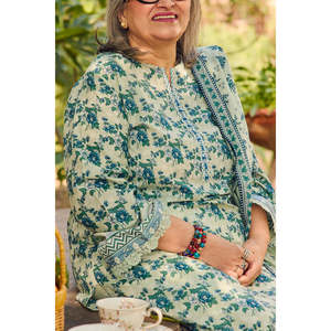 Conjunto de Traje de 3 Piezas Estampado para Mujer con Dupatta CL-62086 Modelo A - Product Image 2