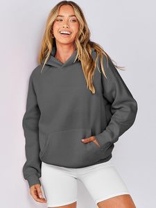 Venta al por mayor Sudaderas de gran tamaño para mujer Sudaderas con capucha de lana Camisas de manga larga Jersey Ropa de otoño con bolsillos - Product Image 3