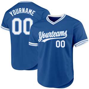 Offre Spéciale Maillots de baseball à manches courtes personnalisés pour hommes Impression numérique personnalisée Logo & Name V-Neck Pullover Uniformes Vente en gros - Product Image 5