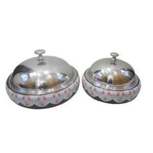 Casserole isolée en acier inoxydable servant une marmite chaude fête de mariage utilisation de la restauration vaisselle marmite à double paroi - Product Image 2