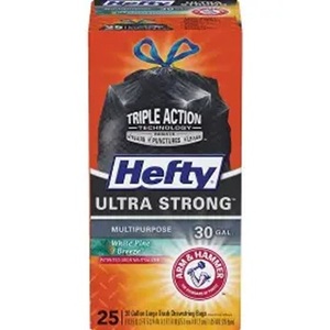 Bolsas de Basura Hefty Ultra Strong BlackOut PCTE88352, 13 Galones, 0.9 Mil, 23 3/4" x 24 7/8", Baja Densidad, Uso Medio, Aroma Cítrico, Negras - Product Image 4