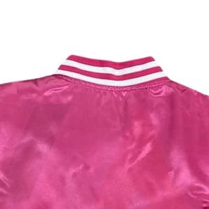 Blouson bomber en toile 200 GSM rose avec col montant et poignets, manches longues, design décontracté, printemps pour homme - Product Image 6