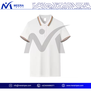 Cómodo algodón de secado rápido para hombre para polo con logotipo personalizado patrón sólido manga corta para deportes Oficina viajes al aire libre - Product Image 3