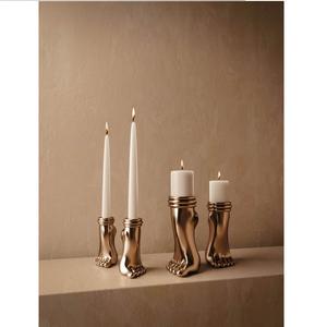 เชิงเทียนโลหะแบบตั้งเทียนสำหรับตกแต่งบ้านและให้แสงสว่างมีสไตล์สไตล์โบราณ - Product Image 5