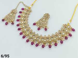 Moda último diseño de Gargantilla Collar chapado en oro tradicional conjunto de joyas para mujeres - Product Image 4