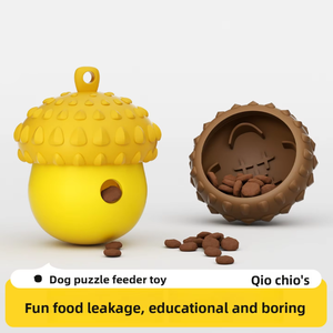 Pet Dog Food Dispensing Puzzle <b>Pinecone</b> Interactive Durable Chew-Resistant Teething Toy Silicone - Product Image 5