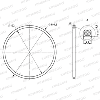 Joint d'étanchéité SRZF08 pour ZF 8HP45 ; 8HP55 ; 8HP70