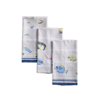 100% pur coton broder cuisine torchon motif gaufré impression personnalisée nettoyage à domicile serviettes de cuisine
