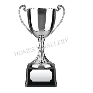 New Arrival Silver Plated Finishing Metal Iron trophy Cup with Amazing Design At Low price From Indian Manufacturers & Exporters