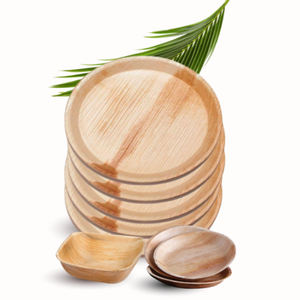 Platos de hojas de areca ecológicas, platos sostenibles para uso diario, bodas, fiestas, Vida Verde, grabado para hogares ecológicos - Product Image 2