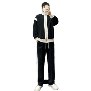 Survêtement Slim Fit pour homme avec logo personnalisé du meilleur article de style pour homme Ensemble de jogging avec veste zippée Survêtements pour homme - Product Image 3