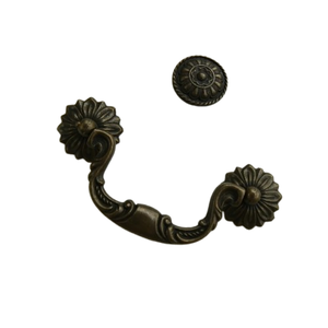 Poignée de tiroir en laiton de finition antique avec bouton pour armoire, armoire, tiroir, poignée pour bureau, maison et cuisine - Product Image 1