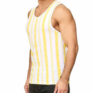 2025 dernière mode unisexe débardeur conçu sur mesure 100% Polyester respirant confortable Gym Fit pour hommes tricoté méthode de tissage - Product Image 2