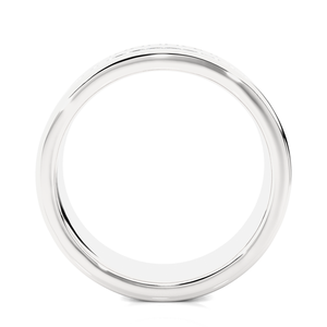 Bague de mariage à deux rangs en moissanite ronde de 1 carat en argent, élégantes bagues en moissanite pour les mariées - Product Image 2