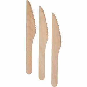 High Quality <b>Disposable</b> Wooden Knives for <b>BBQ</b>, Camping, and Event Supplies - Product Image 1