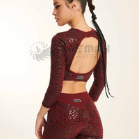 Pantalon de danse en silicone tendance avec surface adhésive, anti-rétrécissement, extensible et confortable, motifs imprimés accrocheurs pour spectacles de pole dance