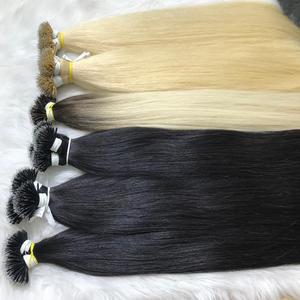 Venta al por mayor Remy Nano Tip Extensiones de cabello humano de estilo recto Mejor calidad 100gr/1 Paquete de máquina Trama doble> = 55% Cabello más largo - Product Image 5