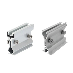 Aluminum Solar Mounting Bracket Hex Head M10 Bolt Joint Permanent <b>Silver</b> 20mm Diameter Hot <b>Dipped</b> Galvanized - Product Image 2
