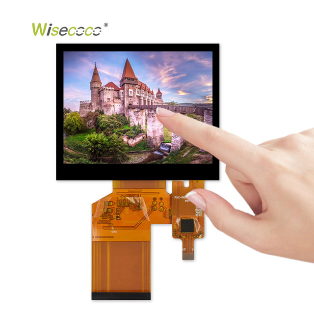 Wisecoco Customized 3.5 Inch Tft Lcd Display I2C Capacitive Touch 320*240 Full Angle Tft Lcd Display Module