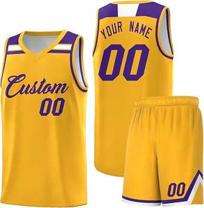 Uniforme de basket-ball professionnel respirant de haute qualité pour hommes fabriqué au Pakistan avec des techniques imprimées en vente - Product Image 6