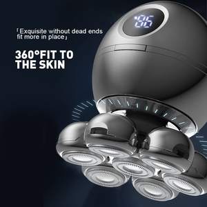 Rasoir électrique rechargeable 6 en 1 étanche IPX7 pour hommes, mini kit de toilettage lavable avec charge Type C - Product Image 4