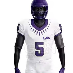 Tenues de football américain pour hommes de qualité supérieure, design 2025, respirantes, manches courtes - Product Image 4