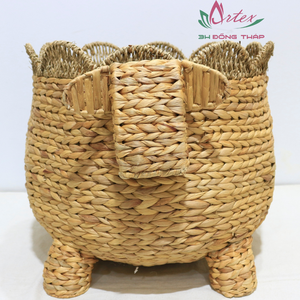 Meilleures ventes Panier de rangement tissé naturel Jacinthe d'eau Décoration intérieure en forme d'animal pour le salon Nouvel article - Product Image 6